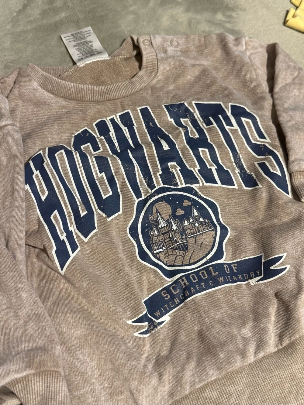 Warner Bros. Kids Brown Hogwarts Sweatshirt & Joggers Set